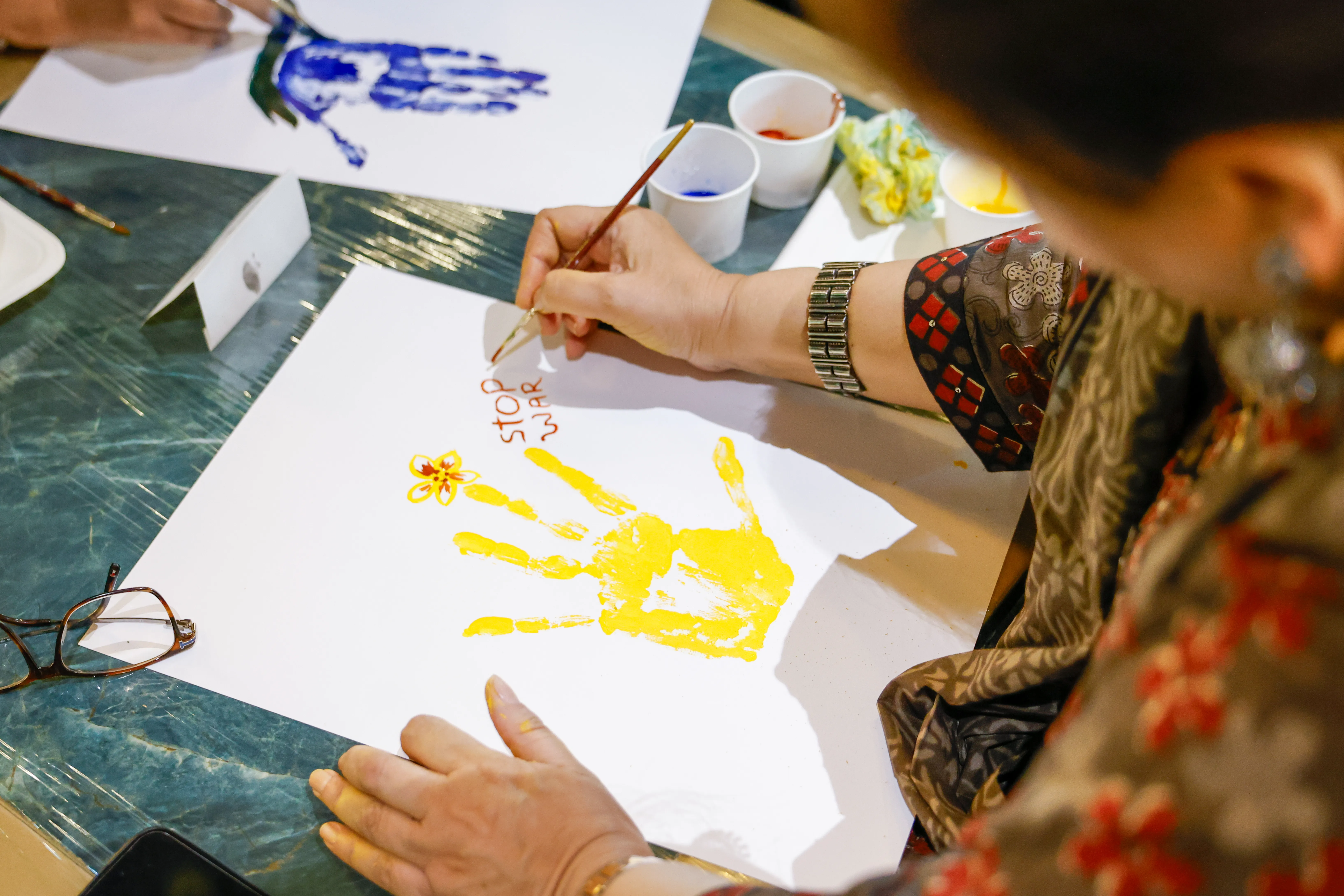 Senior artists at Art Beyond Age weekend retreat workshop, Dehradun